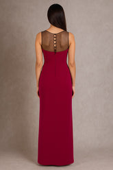 Ruched Side Slit Dress